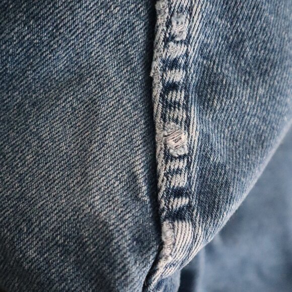 Vintage Gitano Denim High Waisted Cutoff Jean Shorts Womens 12/14 32 Waist - Picture 5 of 7